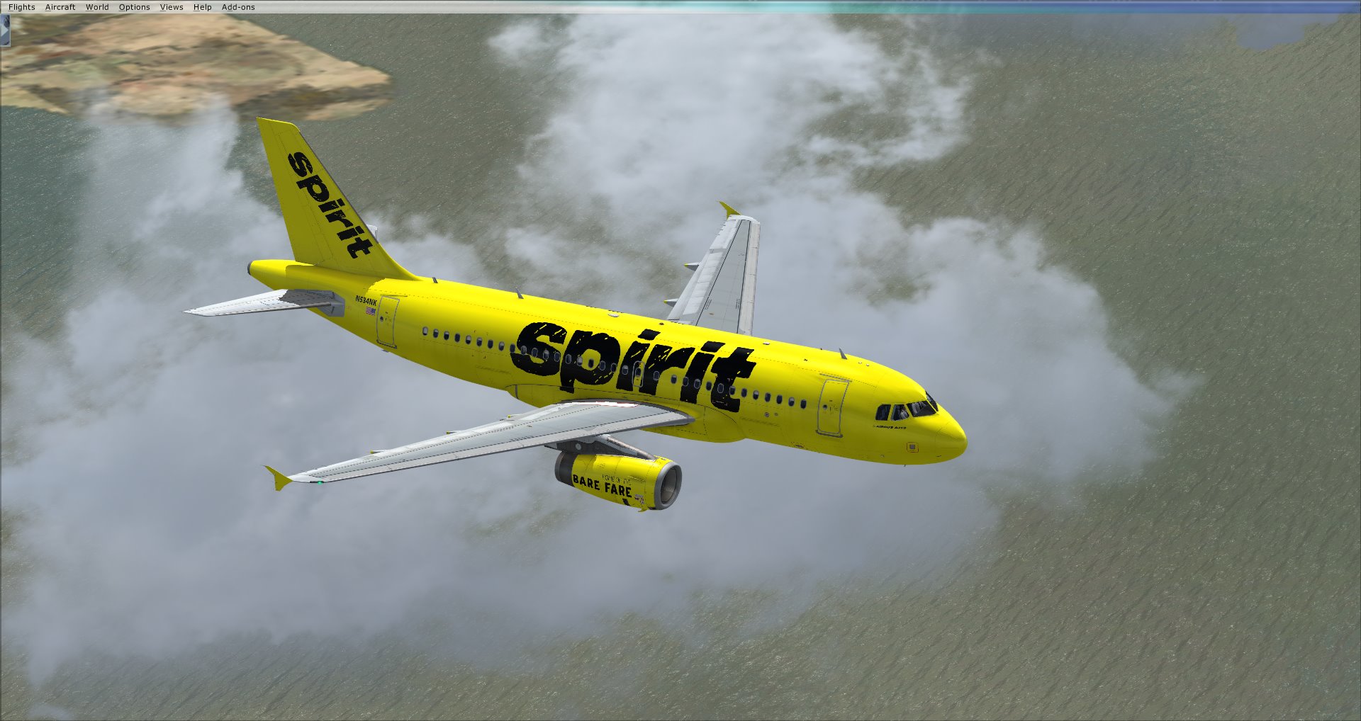 fsx spirit airlines a319