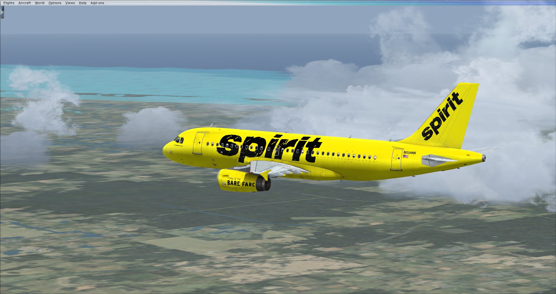 fsx spirit airlines a319