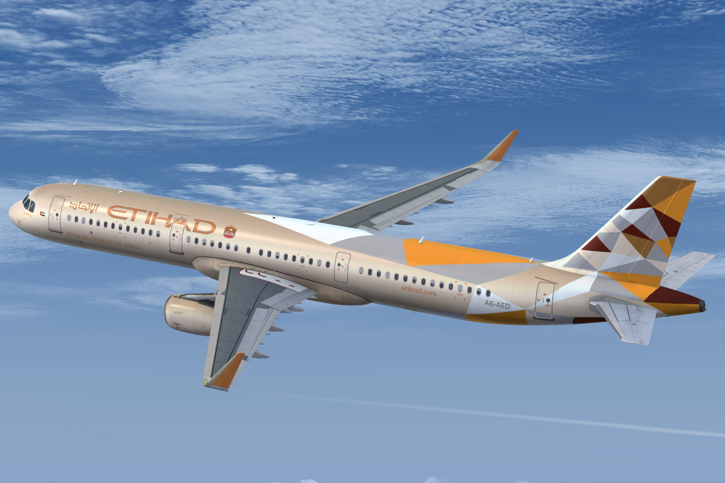 More information about "Airbus A321 NEO Etihad Airways - New Colors (A6-AED)"