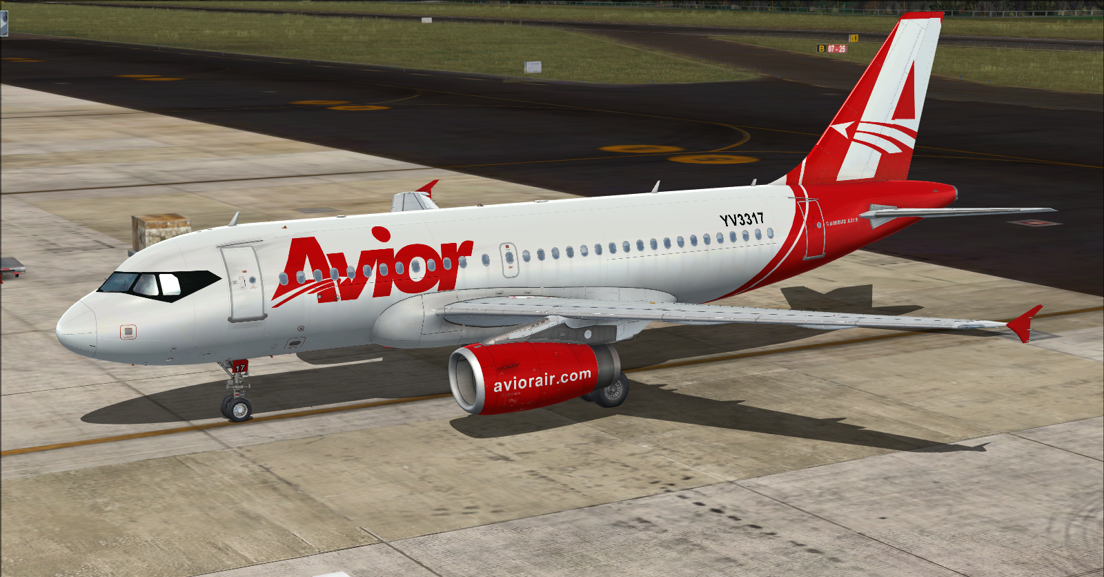 More information about "Airbus A319 IAE Avior Airlines YV3317 (Fictional)"