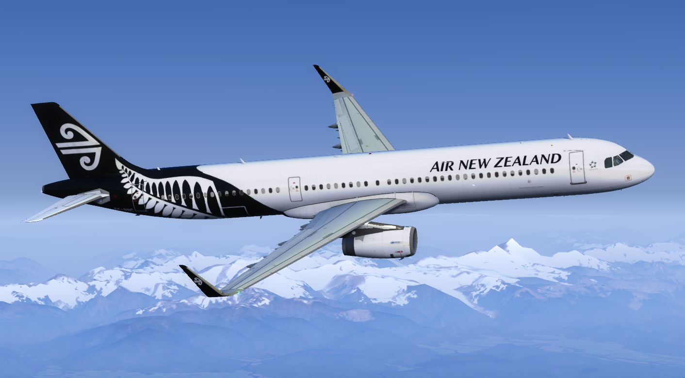 Air New Zealand Airbus A321 ZK-NNC Repaint | Aerosoft A321 IAE