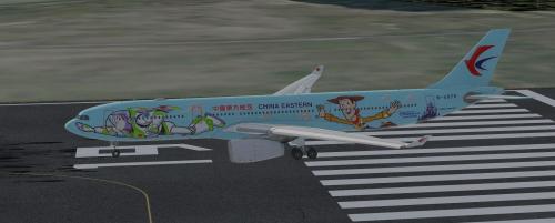 More information about "CHINA EASTERN B-5976  "DISNEY RESORT" AEROSOFT A330"