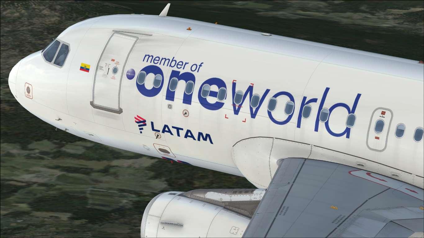 LATAM Airlines Ecuador "oneworld" HC-CPJ Airbus A319 IAE