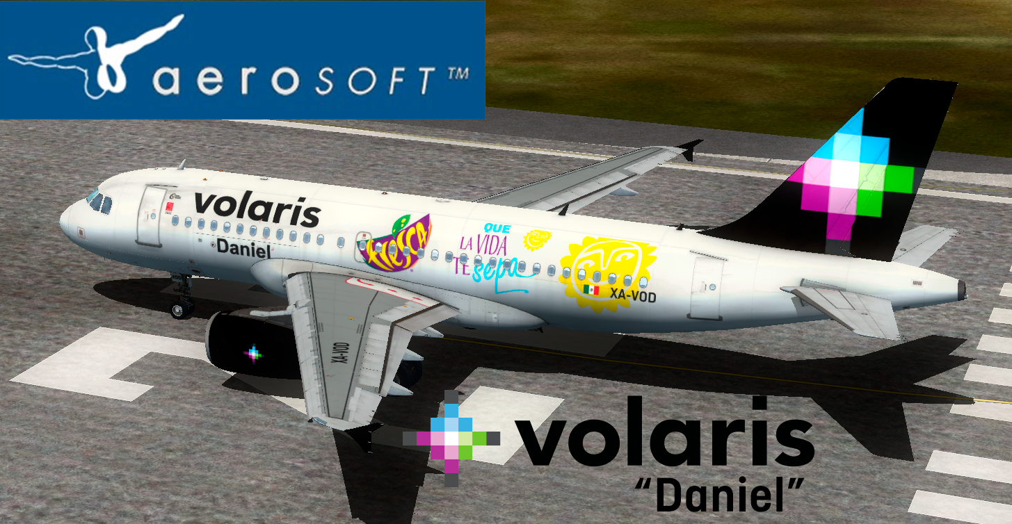 Volaris XA-VOD Fresca Promotional "Daniel" Aerosoft A319