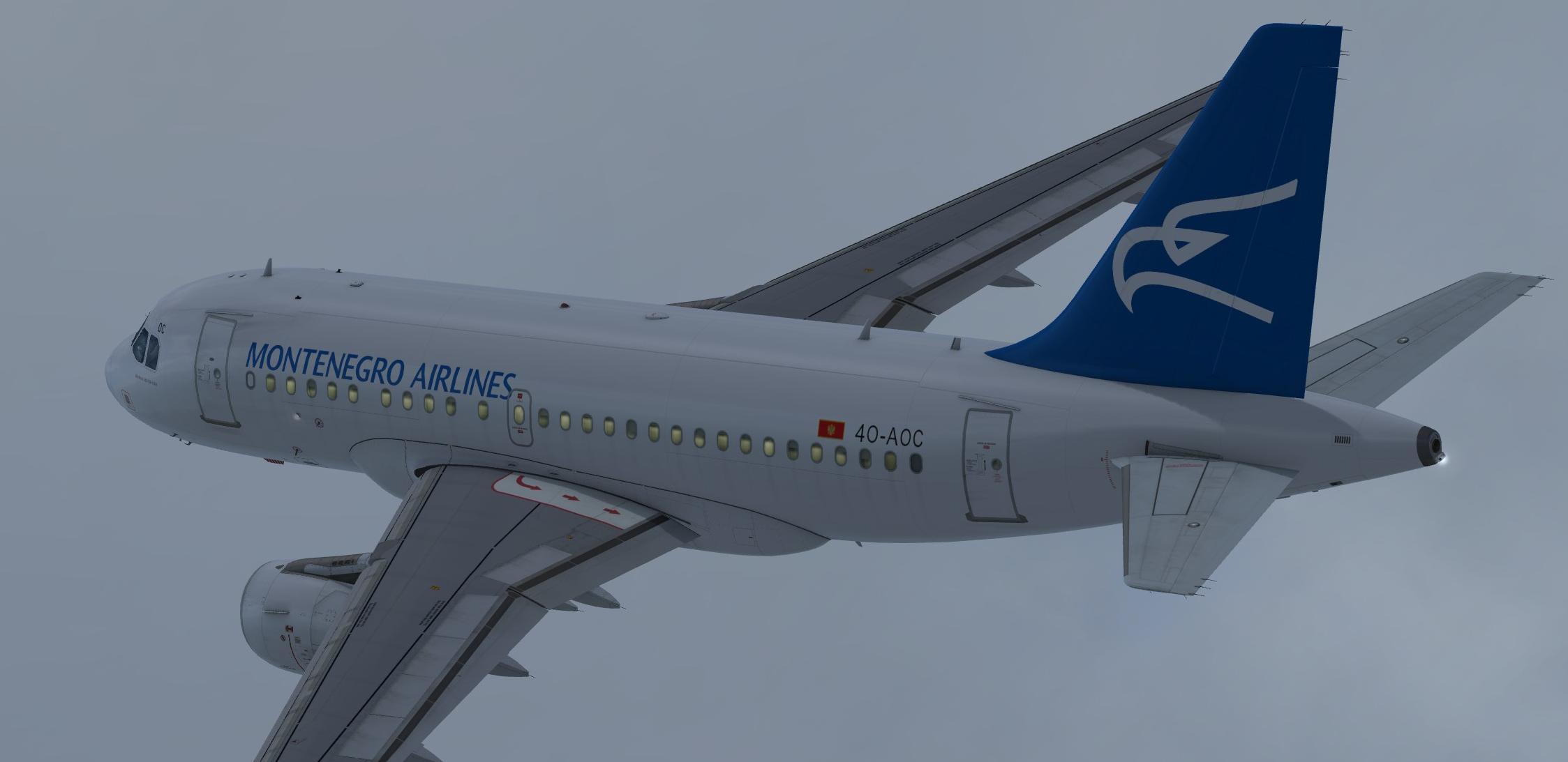 Montenegro Airlines (fictional) Airbus A318-111 CFM