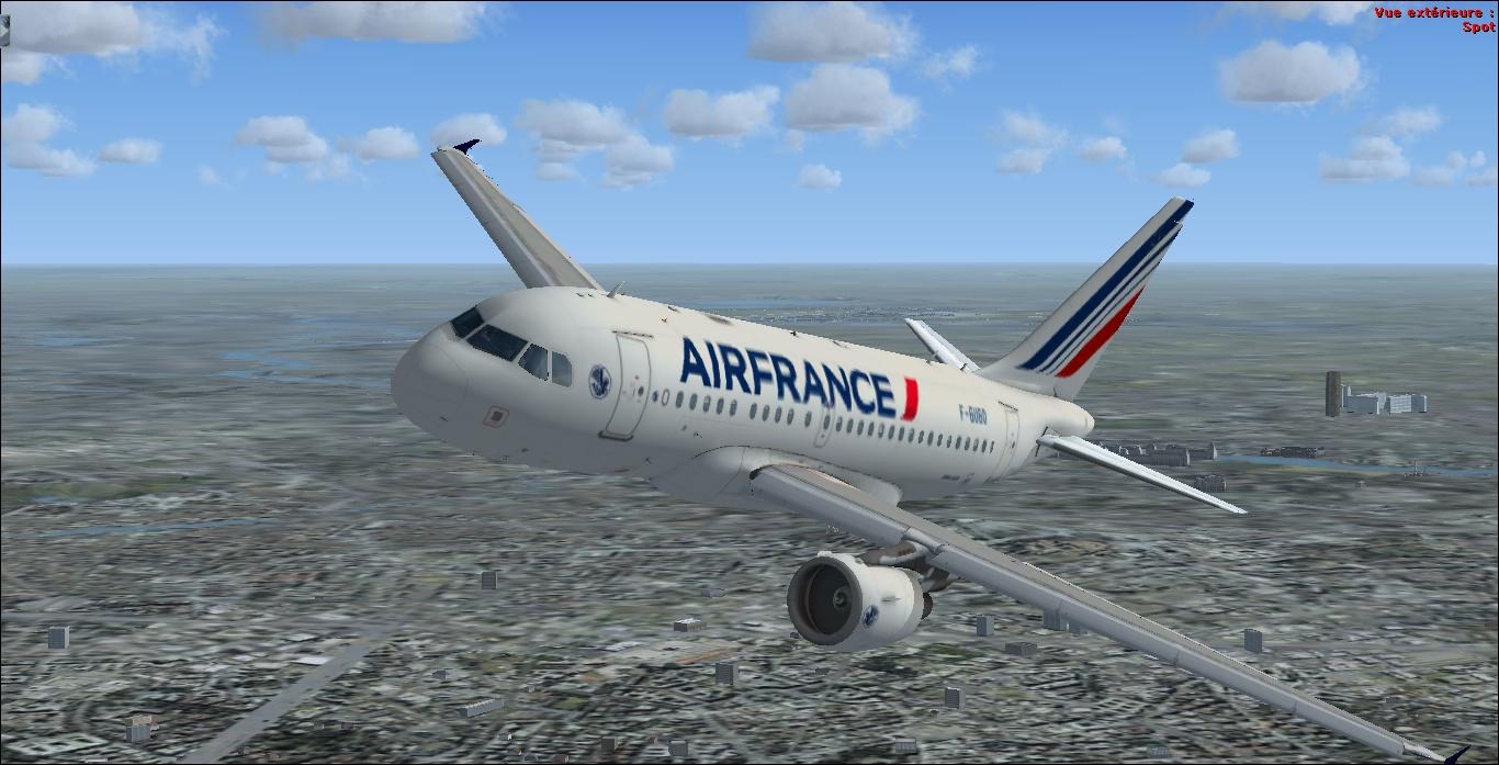Air France A318-111 F-GUGO livery for Aerosoft A318CFM Model