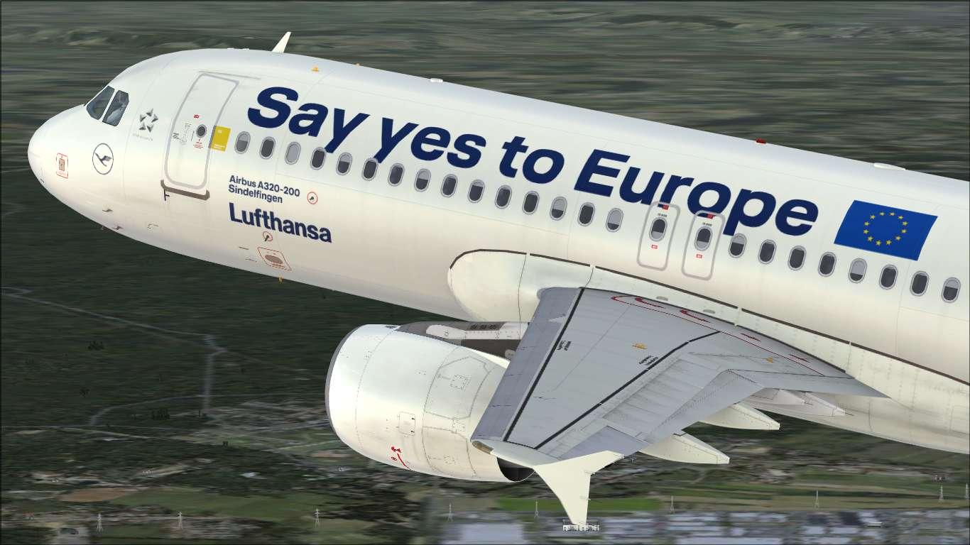 Lufthansa "Say yes to Europe" D-AIZG Airbus A320 CFM