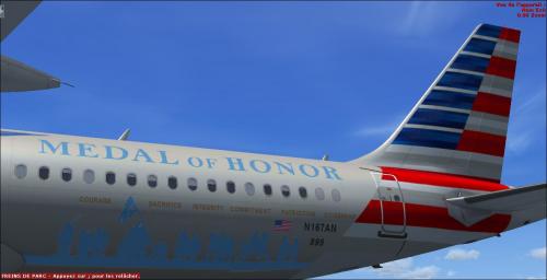 More information about "American Airlines Medal Of Honor Special livery (N167AN) For Aerosoft A321sharklets IAE model"