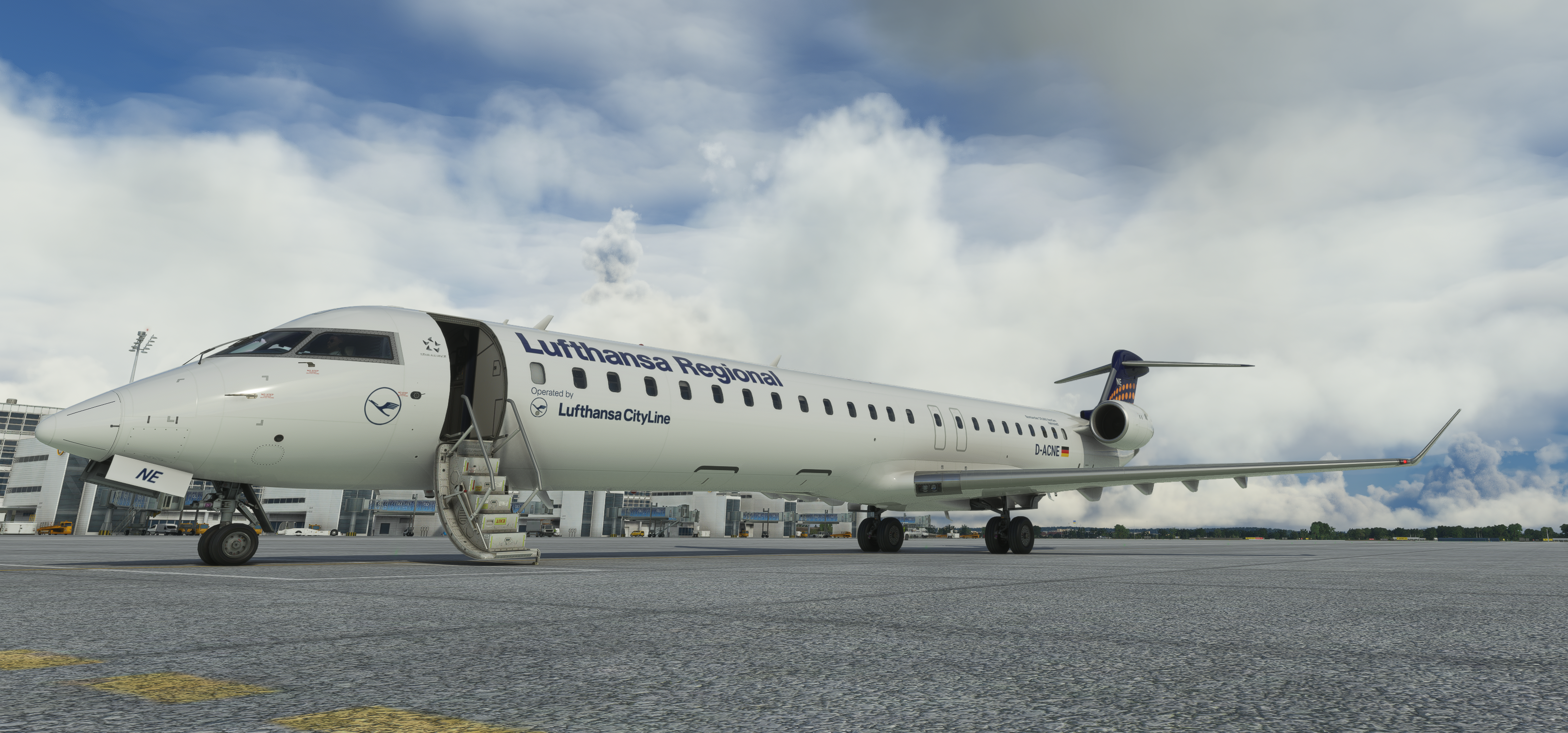 CRJ900 LUFTHANSA REGIONAL- D-ACNE - HIGH QUALITY- MSFS
