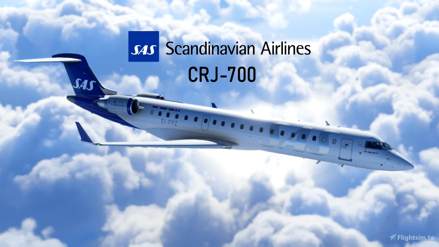 CRJ 700 - SAS - Scandinavian Airlines "New" Style - Ultra Quality