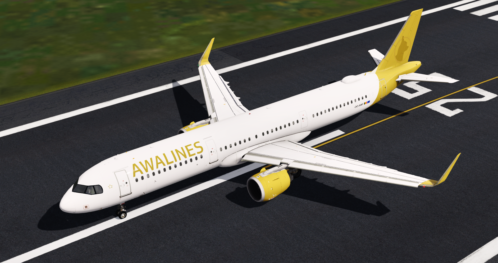 AWALINES Aerosoft A321NEO - Virtual Airline Livery (REQUIRES NEO MOD)