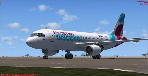 More information about "Eurowings Discover A320-214 WL for Aerosoft A320CFM Sharklets model"