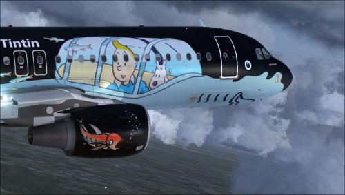 Brussels Airlines A320 CFM Tintin Livery OO-SNB HD