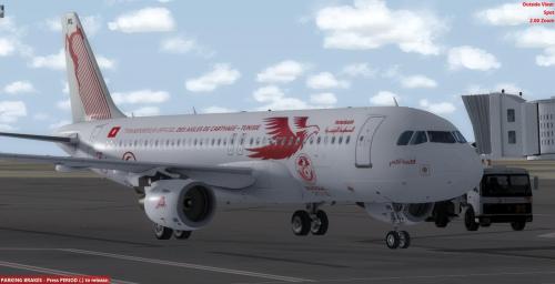 Airbus A320-211 TS-IML FIFA 2018 + 70years stickers livery for Aerosoft A320 model