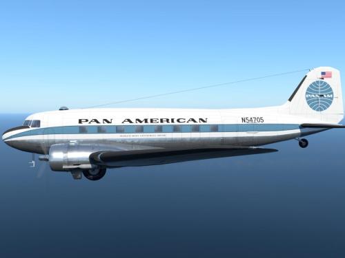 More information about "Pan American N54705 for VSKYLABS C-47 Skytrain and DC-3 Airliner"