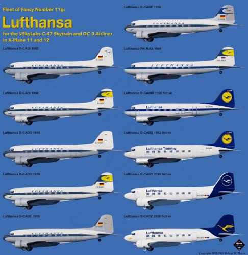 More information about "Fleet of Fancy #11g: Lufthansa for VSKYLABS C-47 Skytrain and DC-3 Airliner"