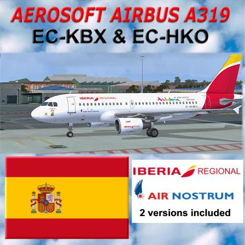 More information about "Aerosoft A319 IBERIA REGIONAL EC-KBX & EC-HKO"