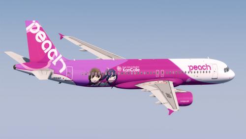 More information about "Airbus A320 Peach Aviation "KanColle X Peach""