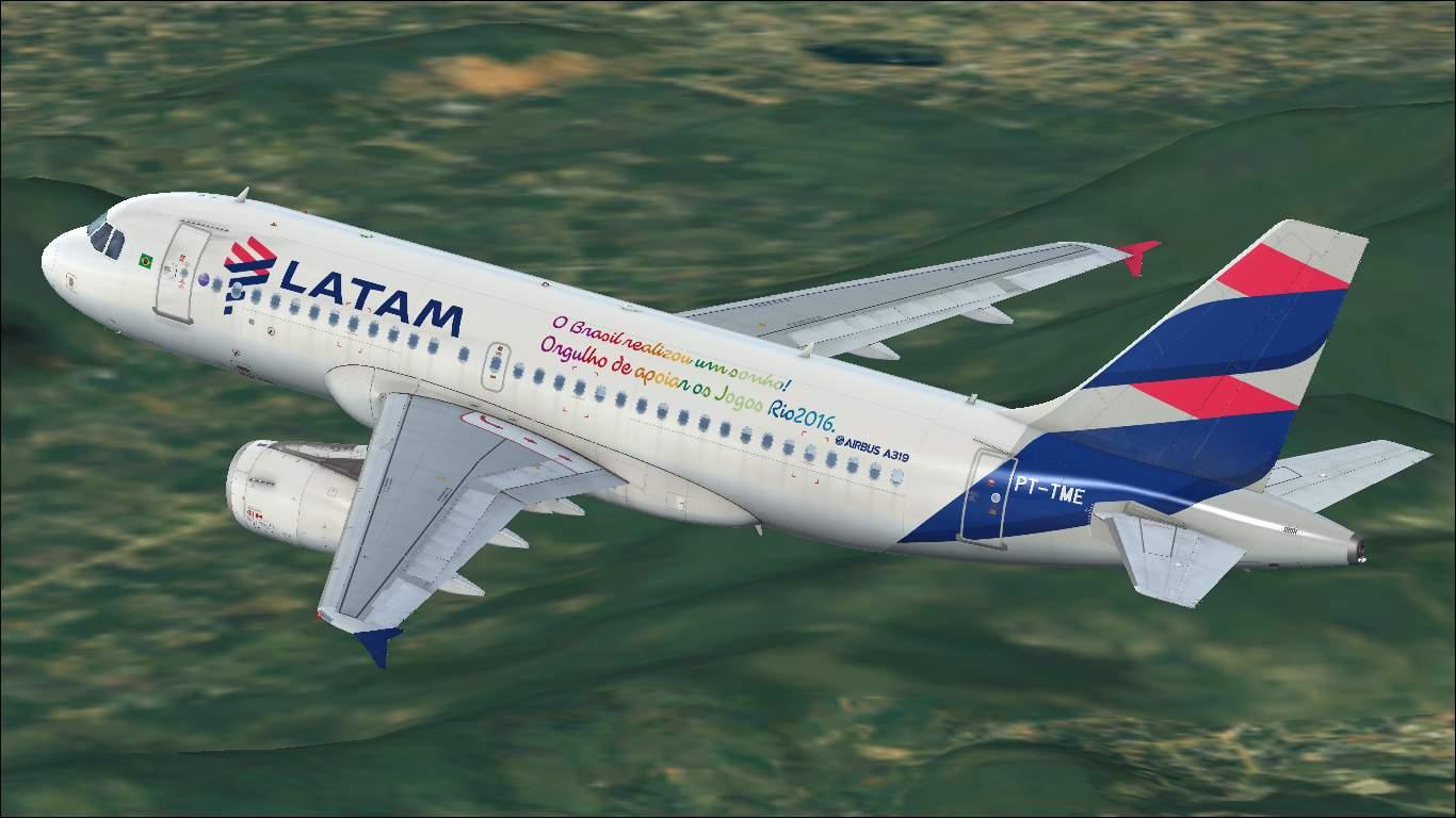 LATAM Brasil "After Rio 2016" PT-TME Airbus A319 IAE