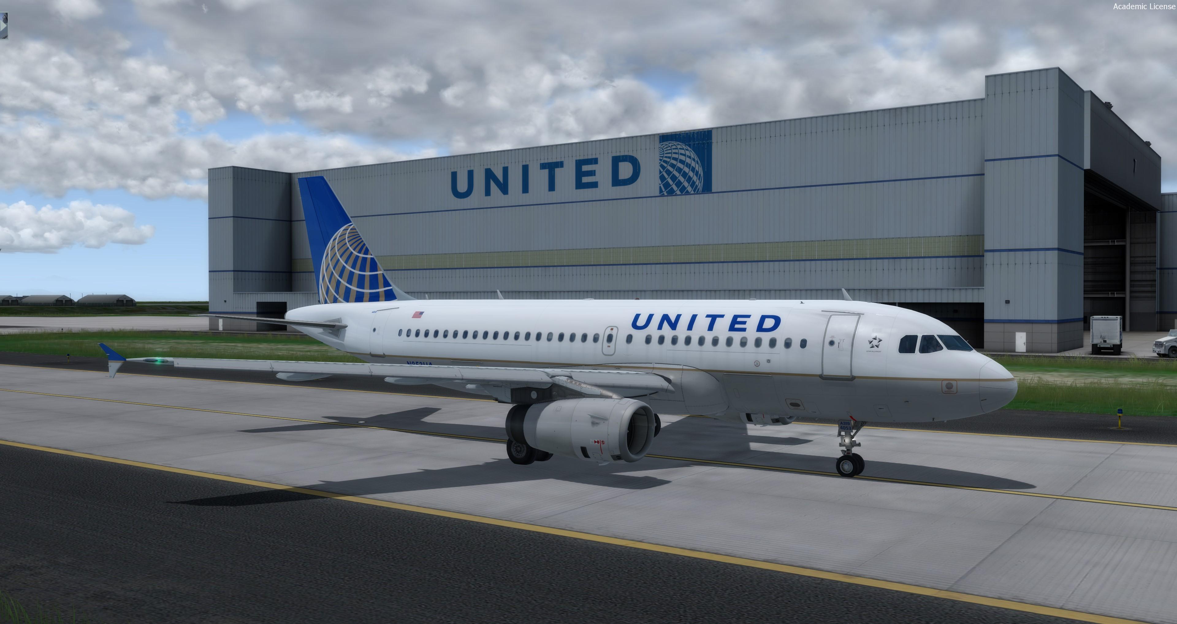 More information about "Airbus A319 United Airlines N853UA (Aerosoft A319 IAE Professional)"