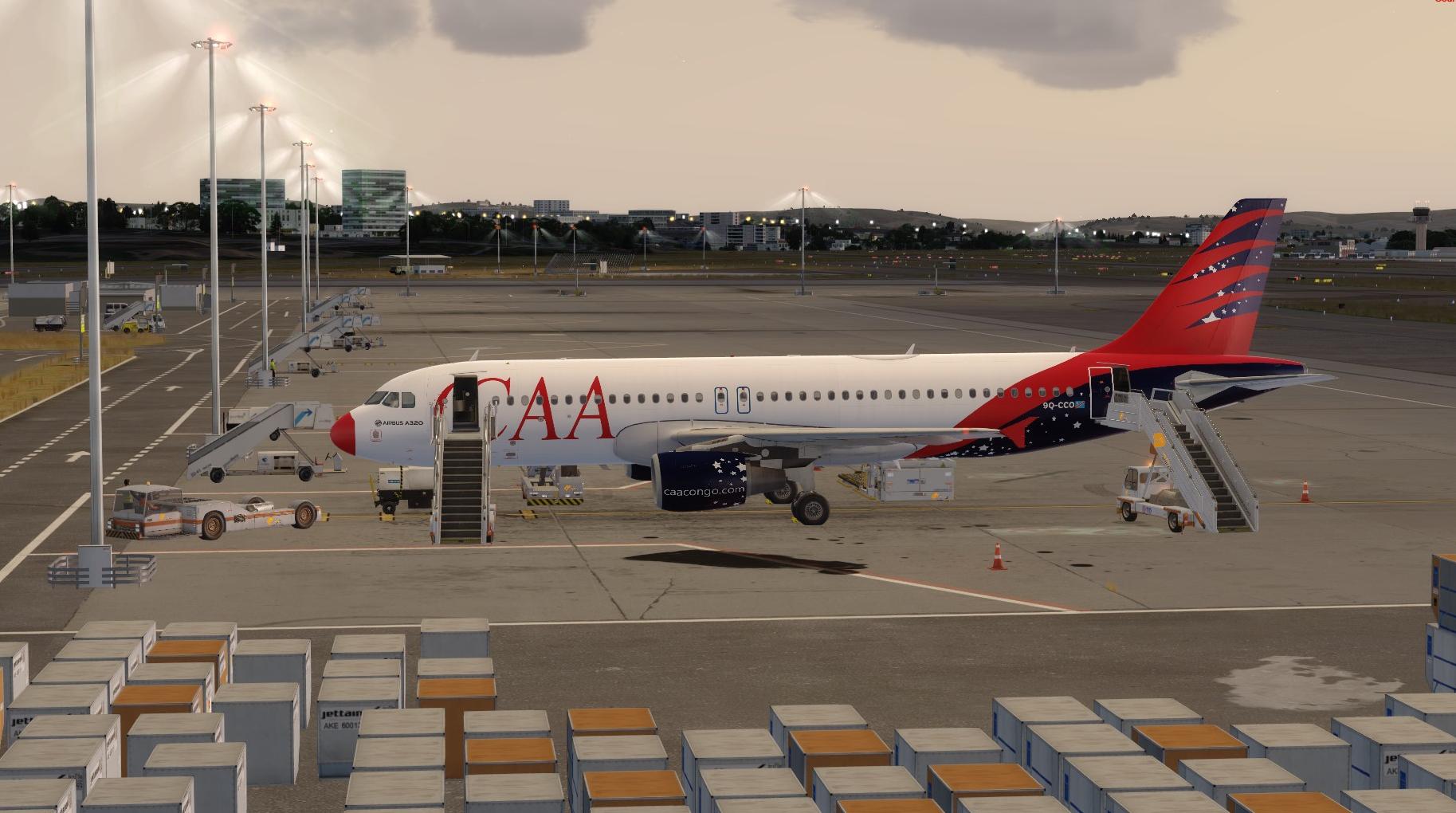CAA A320-211 9Q-CCO Compagnie Africaine d Aviation Livery 1.0.0