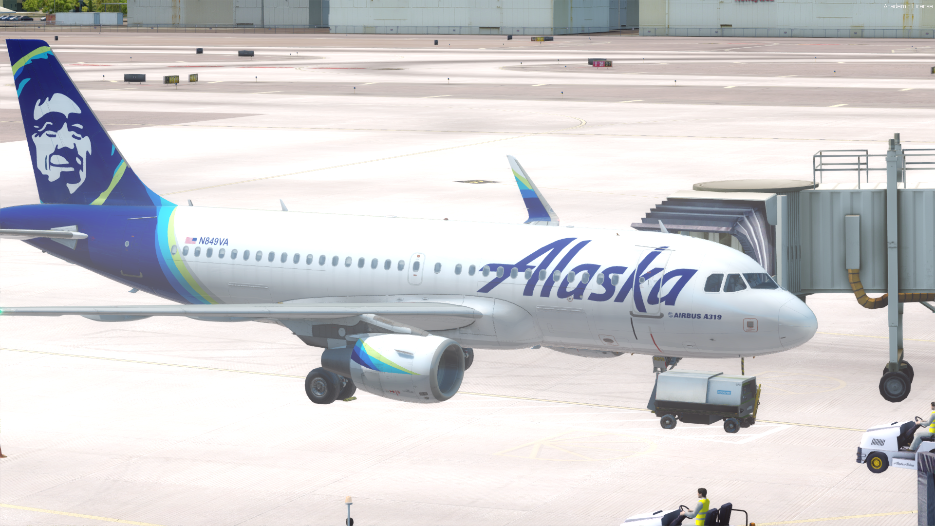 Alaska Airlines A319 for AS Pro Series A319