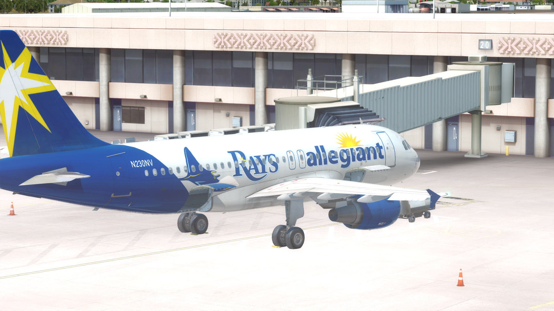 Allegiant Air Tampa Bay Rays A319 for AS Pro Series A319