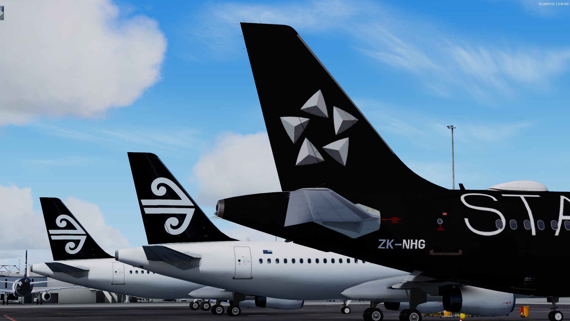 Air New Zealand Airbus A320-271N | ZK-NHG | All Black Star Alliance (Fictional)