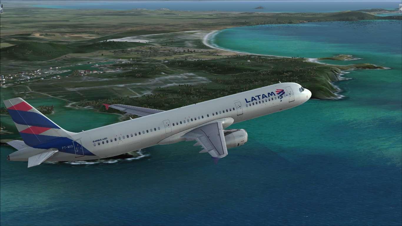 LATAM Brasil PT-MXD Airbus A321 IAE - Aerosoft A320/A321