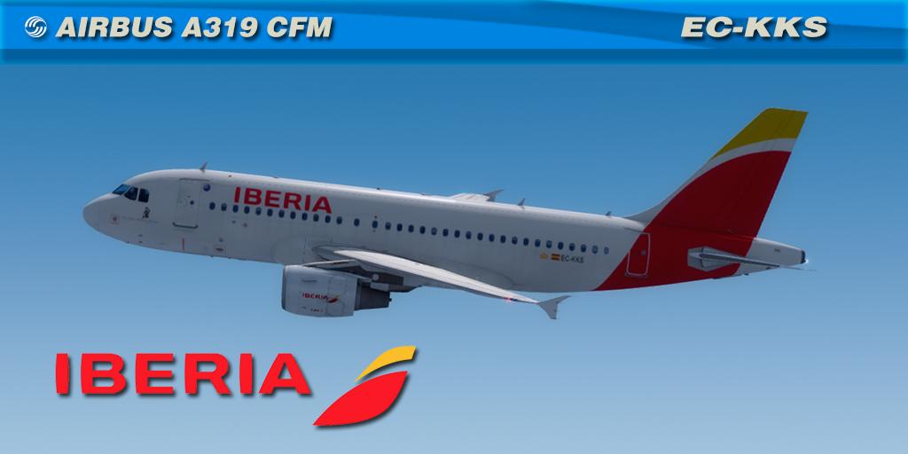 Iberia EC-KKS Aerosoft A319 CFM Professional