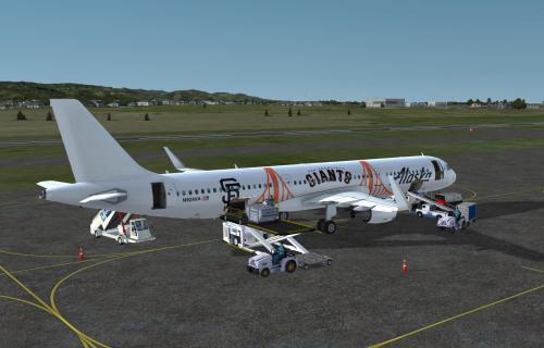 More information about "Alaska Airlines in SF Giants Color for A321 Pro (P3Dv4)"