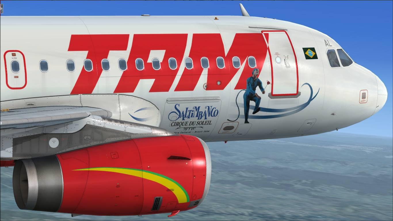TAM OC "Cirque du Soleil - Saltimbanco" PR-MAL Airbus A319 IAE